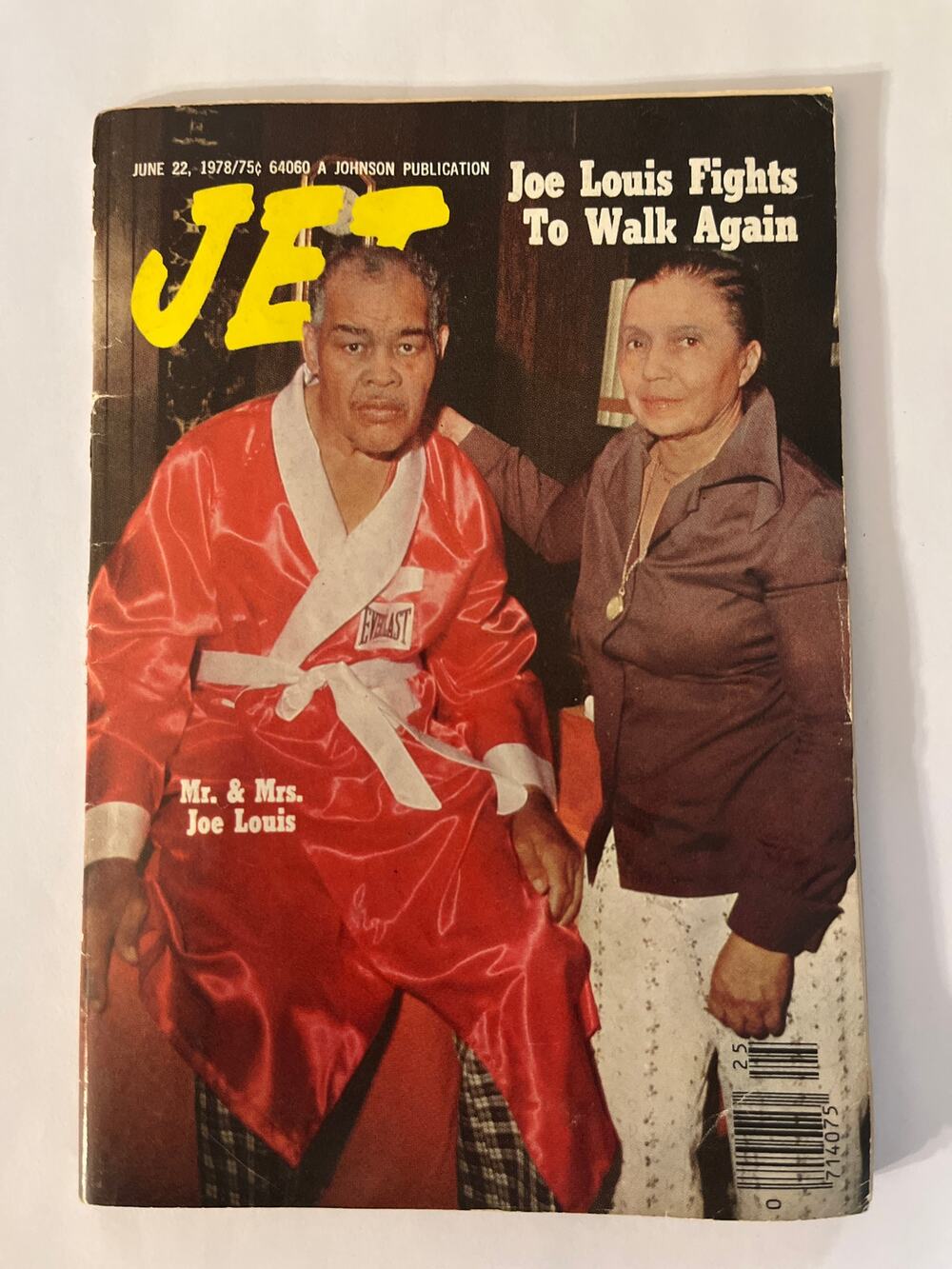 Vintage 1973 JET Magazines - Boxer Joe Louis And Wife Martha